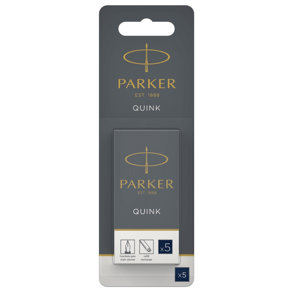 Parker 5 Pack Quink Ink Cartridges